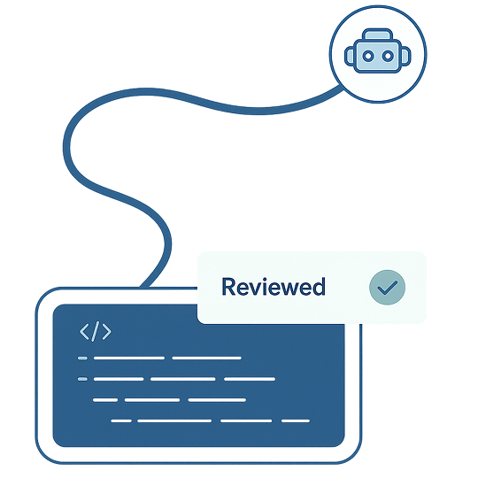Illustration of multiple application windows protected by a Magier